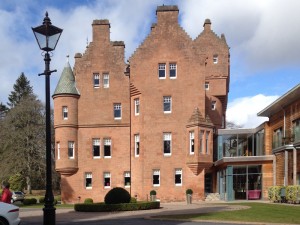 External view at Fonab Castle, Pitlochry