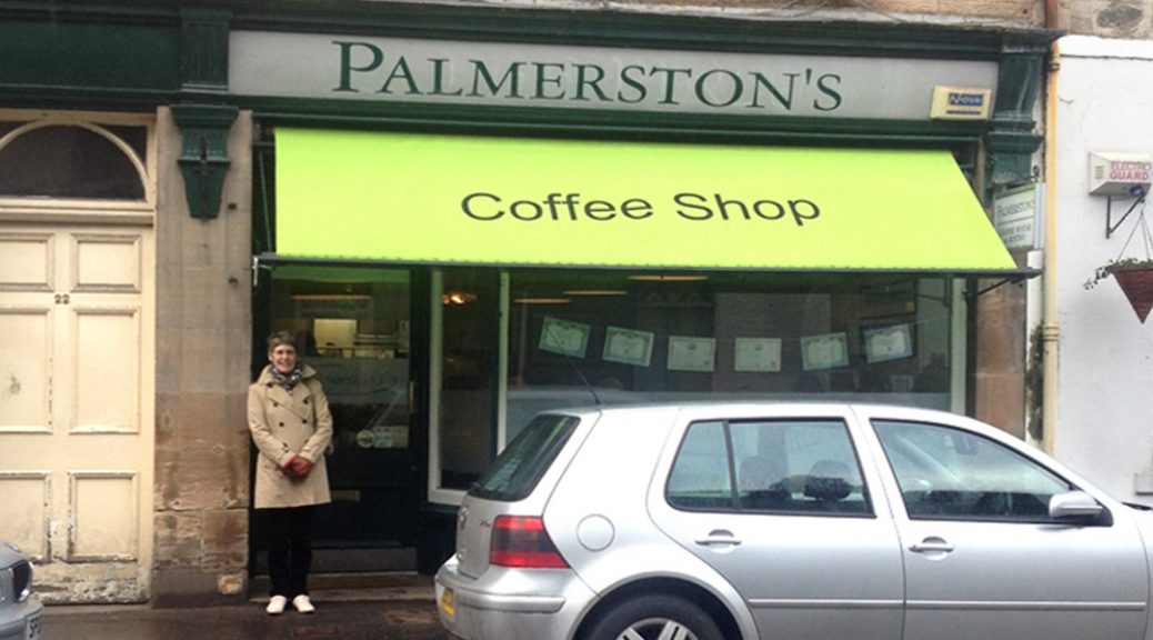 External view of Palmerston's Coffee Shop, Dunkeld