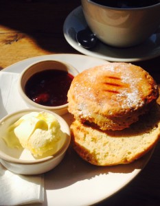 A scone at Gails Artisan Bakery in Barnes, London
