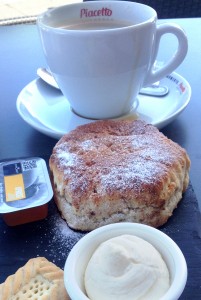 A scone at John MacNabs Bar & Bistro, Inverness