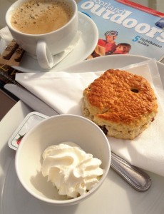 A scone at Inchbae Lodge