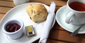 A scone at Gordon House in Dornoch