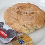 A scone at the Falkirk Wheel Café