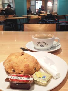 A scone at the Edinburgh Filmhouse