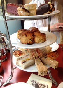 Afternoon tea at Patisserie Valerie, Edinburgh