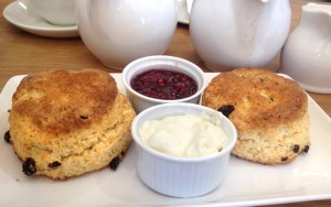 Scones at Mannerstons Farm Shop Café