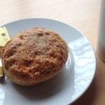 Orange scone at the Edinburgh International Climbing Arena