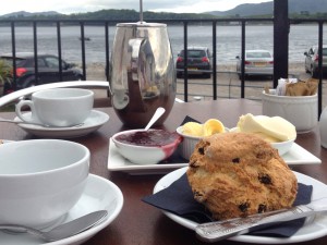 A scone at the Pierhouse Hotel, Appin