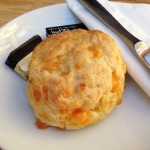 A scone at the Biscuit Café in Culross