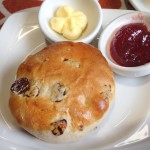 A scone at Upstairs at Macewens of Perth