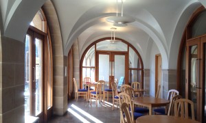 cafe area at the Museum of Religious L:ife, Glasgow