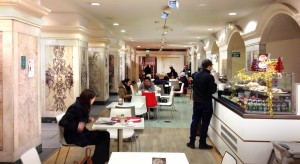 Internal view of the café at the Gallery of Modern Art, Glasgow