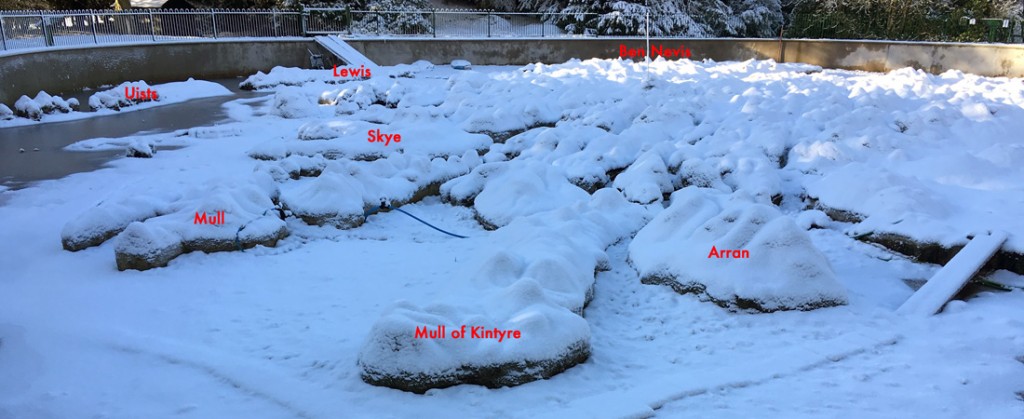  view of snow covered Mapa Scotland