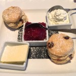 Scones at the Barony Castle Hotel, Eddleston