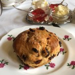 A scone at Anteagues Tearoom, Edinburgh