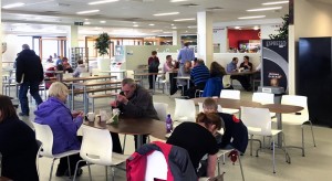 Interior view of The Restaurant at Forth Valley Royal Hospital