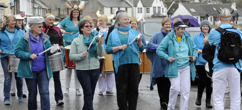 Salsa Drumming in Portmahomack