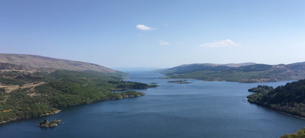 Not far from Strachur - looking down the Kyles of Bute