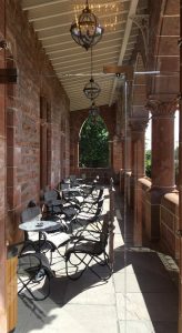 the terrace at Boclair House Hotel