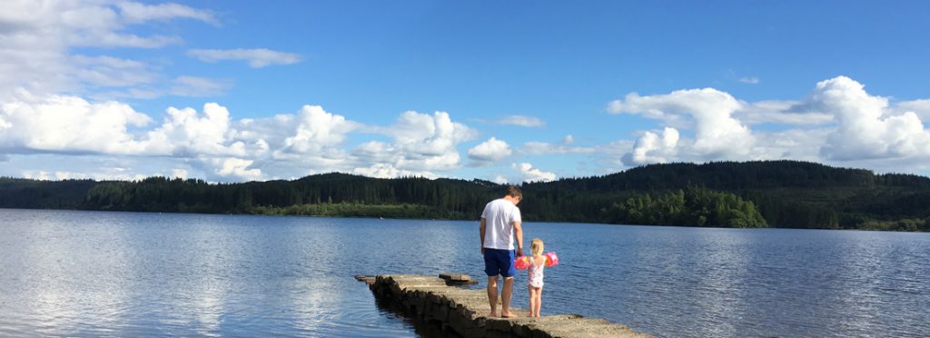 not a cossetted Olympic event ... a proper swimming event at the loch