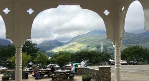 View from Inversnaid Hotel across Loch Lomand to Ben Ime