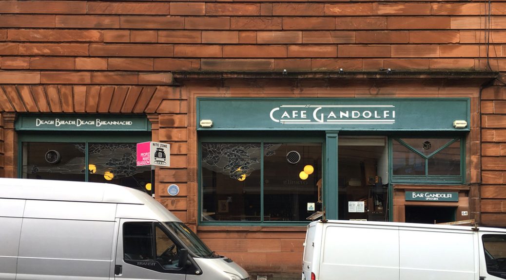 Picture of exterior of Café Gandolfi in Glasgow