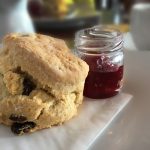 Picture of our scones at the Venachar Lochside café