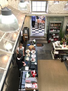 Internal view of the Courtyard Café at Knockraich Farm, Fintry