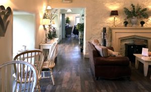 Internal view of the Courtyard Café at Knockraich Farm, Fintry