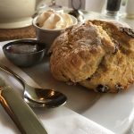 Picture of a scone at the Courtyard Café at Knockraich Farm, Fintry