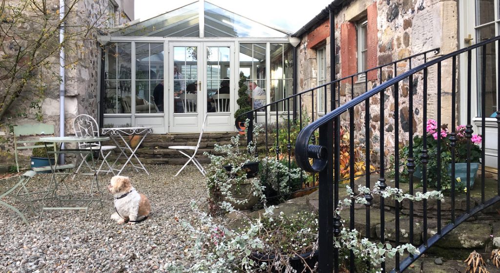 View of the Courtyard Café at Knockraich Farm, Fintry