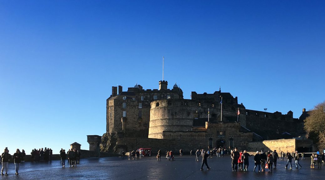 Edinburgh Castle from the esplanade