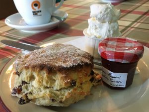 Picture of a scone at the Solway Tide tearoom in Kirkcudbright