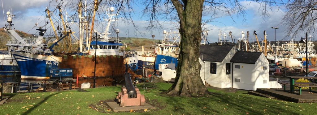 Picture of fishing boats at Kirkcudbright harbour