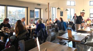 Interior view of the Woodhouse Café, Kippen