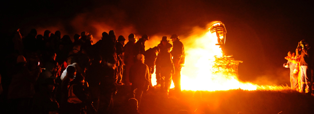 Burning the Clavie on Doorie Hill, Burghead