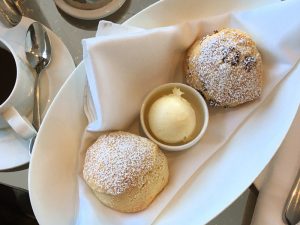 Picture of a cream tea scone at Fonab Castle Hotel, Pitlochry