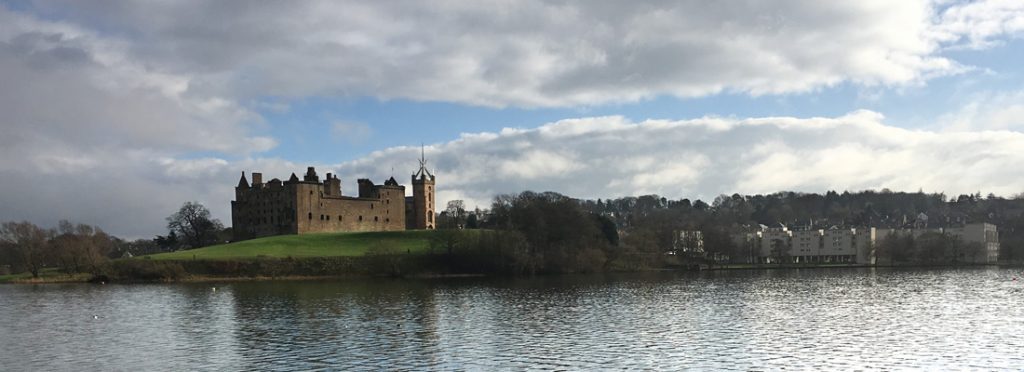 Linlithgow Palace across the loch