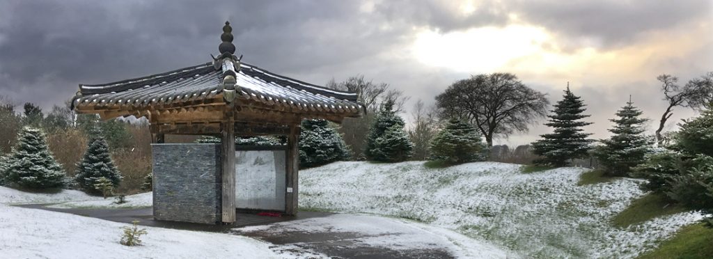 View of the Scottish Korean War Memorial