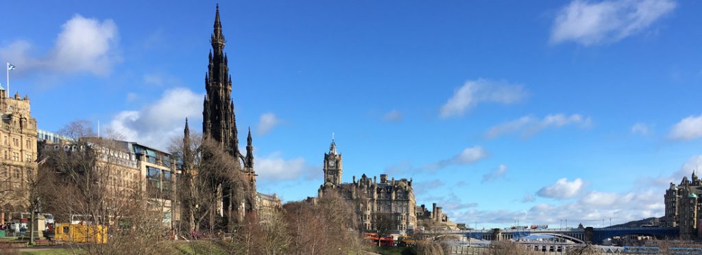 View from the Scottish Café & Restaurant at the National Gallery, Edinburgh