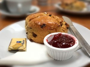 A scone at the Taste Café, Linlithgow