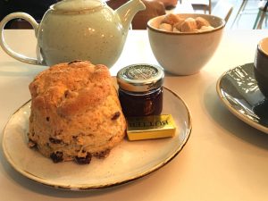 A scone at Callendar House tearoom, Falkirk