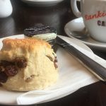 A scone at Rankine's Café, North Queensferry