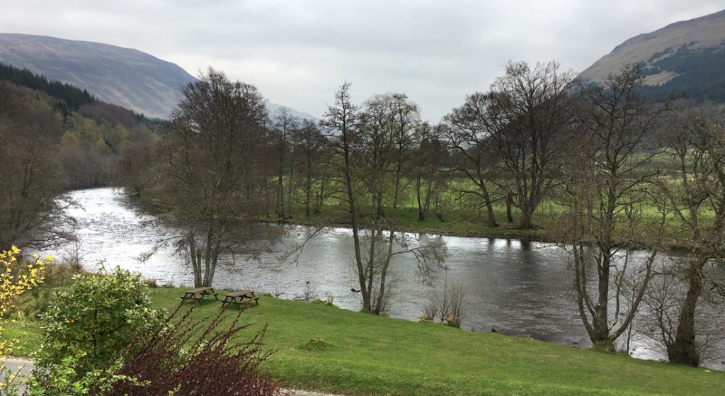 View from the Glenlyon tearoom, Bridge of Balgie