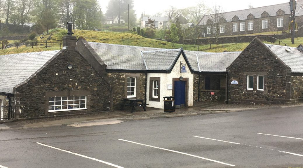 Exterior view of the visitor centre at Wanlockhead