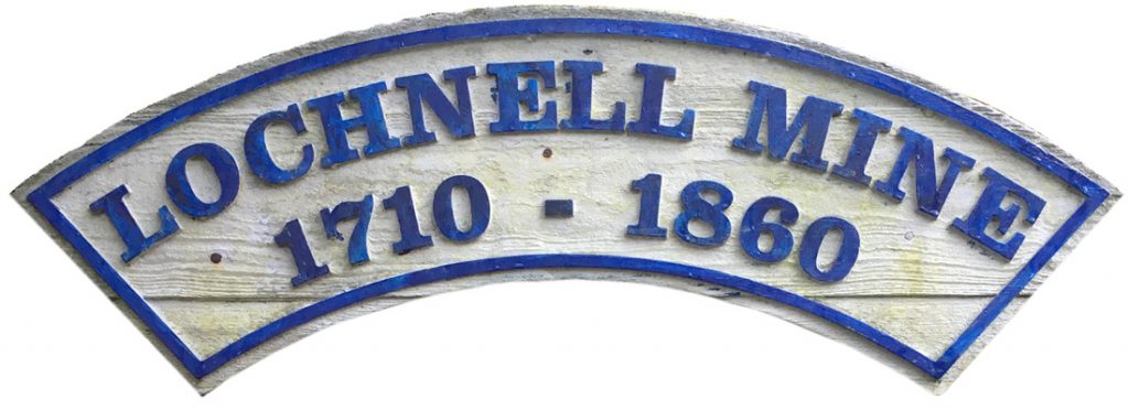 Lochnell Mine sign at Wanlockhead