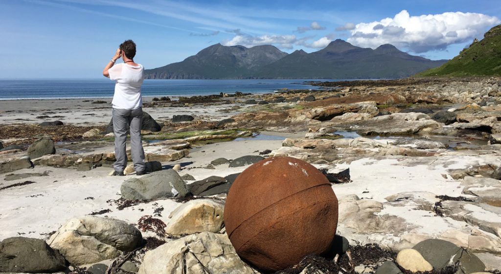 The singing sands on the Isle of Eigg