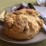 A scone at Onich Tearoom