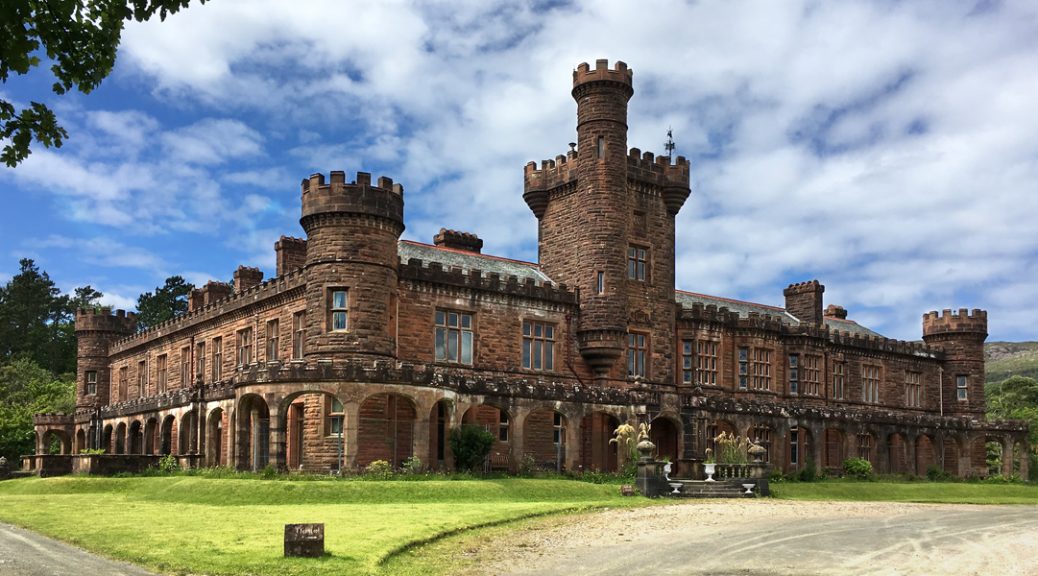 External view of Kinloch Castle on the Isle of Rum