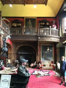 Internal view of Kinloch Castle on the Isle of Rum